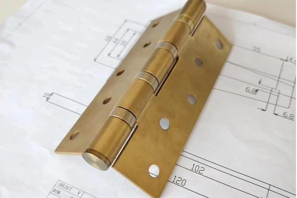 Anti-vibration Copper-plated Iron Fixed Hinge