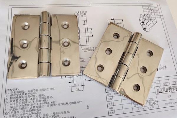 Brushed Process Five-section Hinge