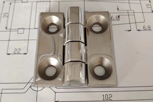 Stainless Steel 316 Mirror Brushed Marine Hardware Door Hinge