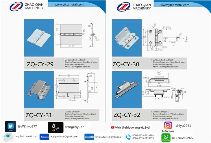 Truck, Trailer, Container Truck Zinc Aluminum Alloy Hinge